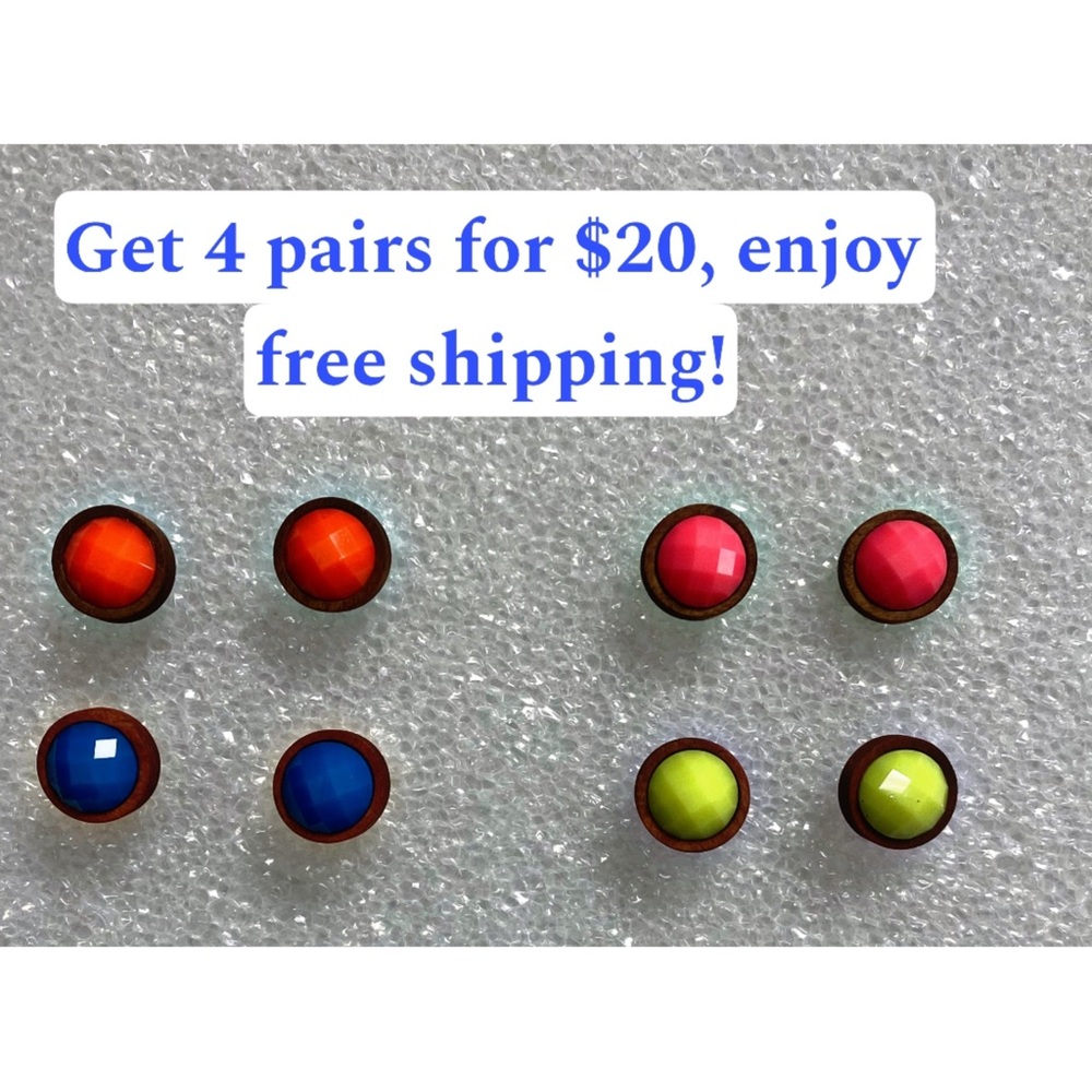 NWT 4 pair earrings - $20 Great stocking stuffers
